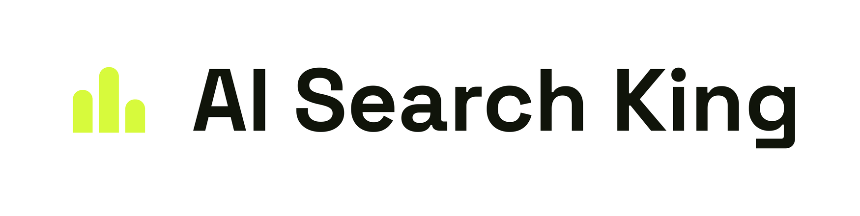 AI Search King logo on white